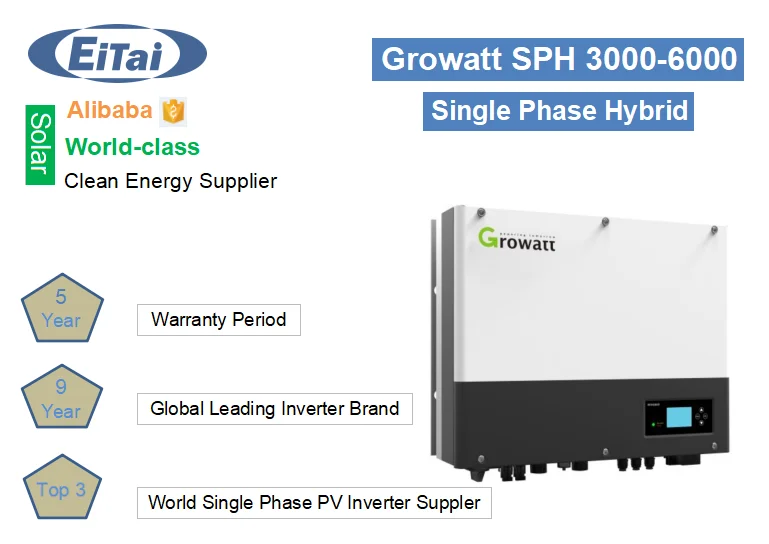 Growatt Inverter Sph 3kva 4kva 5kva 6kva Hybrid Solar Inverter Dc To Ac ...
