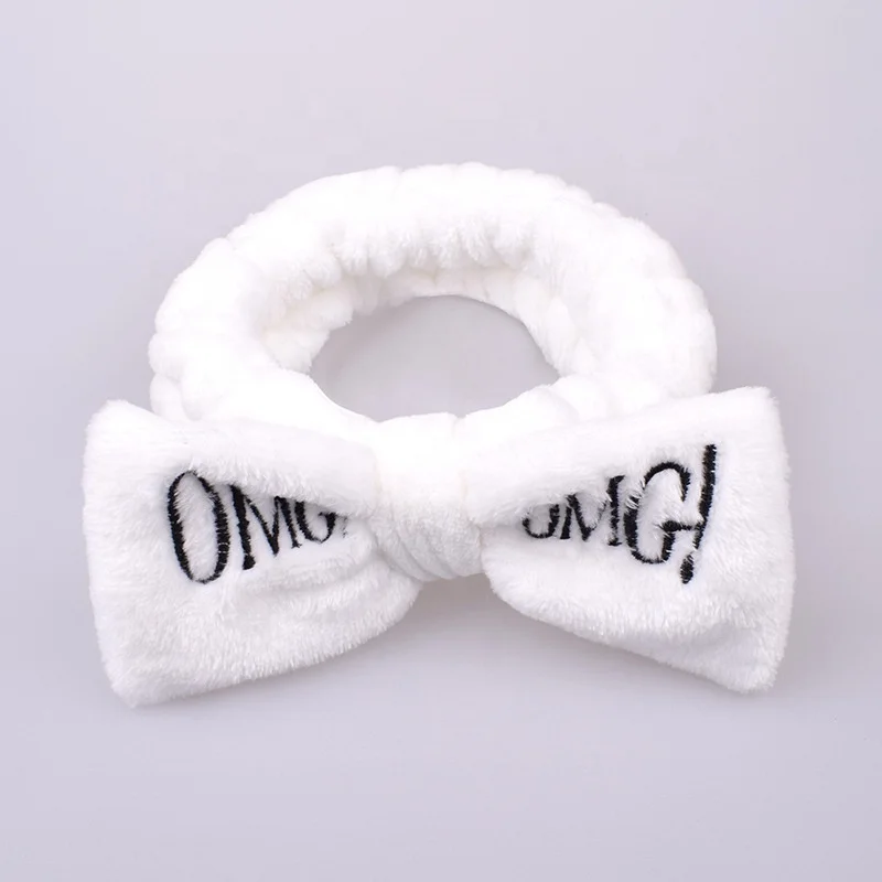 Cinta para el pelo de lazo para mujer accesorios para el cabello de lana Coral W1001 diadema para el pelo de moda con letras OMG diadema para niñas accesorio para el pelo Cinta para el pelo de lazo para mujer accesorios para el cabello de lana Coral W1001 diadema para el pelo de moda con letras OMG diadema para niñas accesorio para el pelo