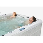 New 6 person acrylic garden massage bathtub outdoor whirlpool spa hot tub