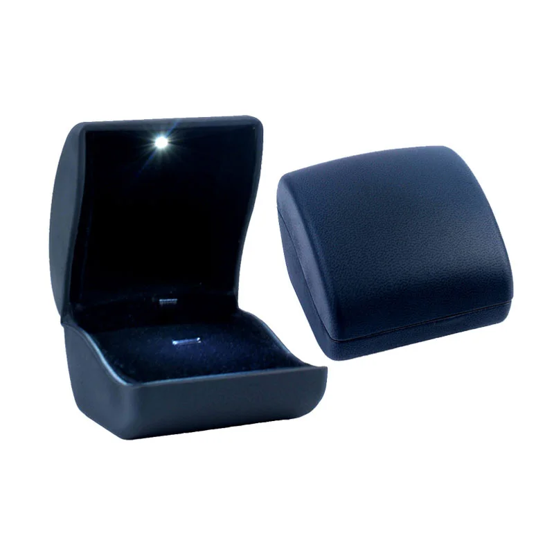 Luxury Led Jewelry Packaging Case Light Ring Box