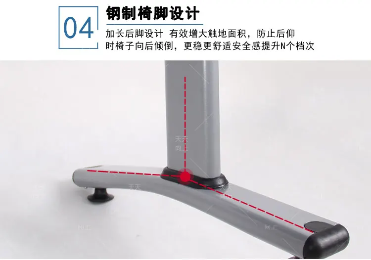 School 3 Seat Chair Sturdy Institutional Bench Chair Lecture Hall Writing Pad Link Chair with Book Rack