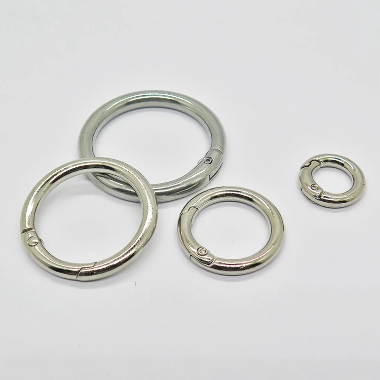 yiwang 3.8 * 19毫米锌合金金属银弹簧线圈环