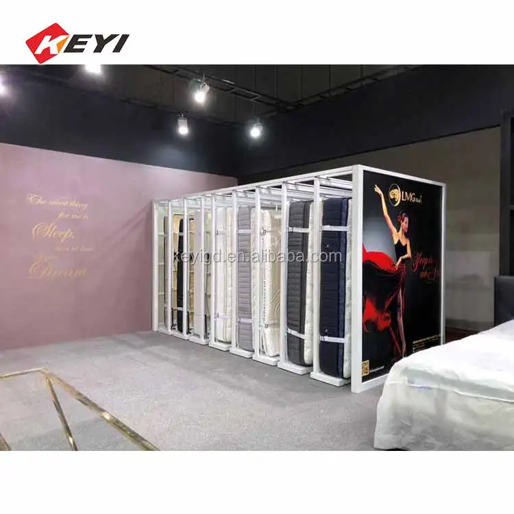 Custom Showroom Sliding Bed Mattress Show Display System / Mattress