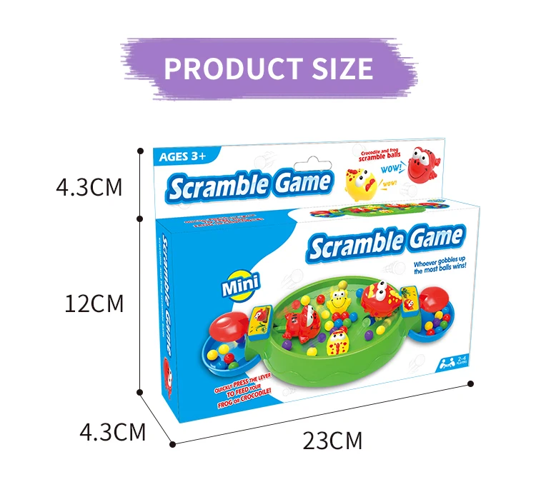 Scramble for peas children indoor games hungry crocodile and frog eat bean interactive board game toys