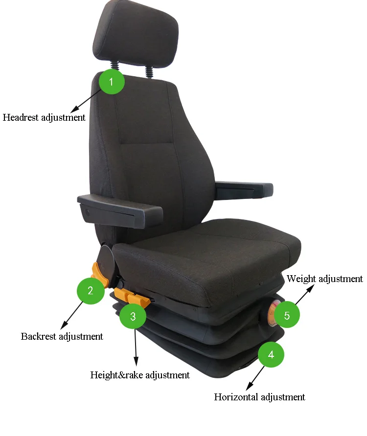 Isri Hydraulic Mechanical Suspension Bus/truck Driver Seat For Sale