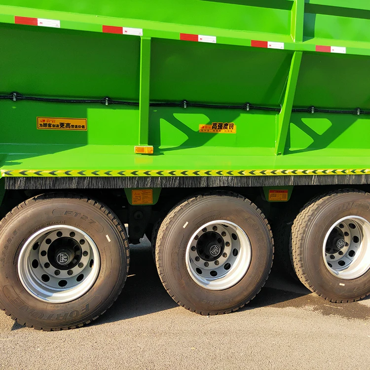 Automatic Belt Discharge Crawler Dump Semi Truck Trailer Conveyor Belt