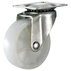 light duty fixed caster with small polypropylene wheel