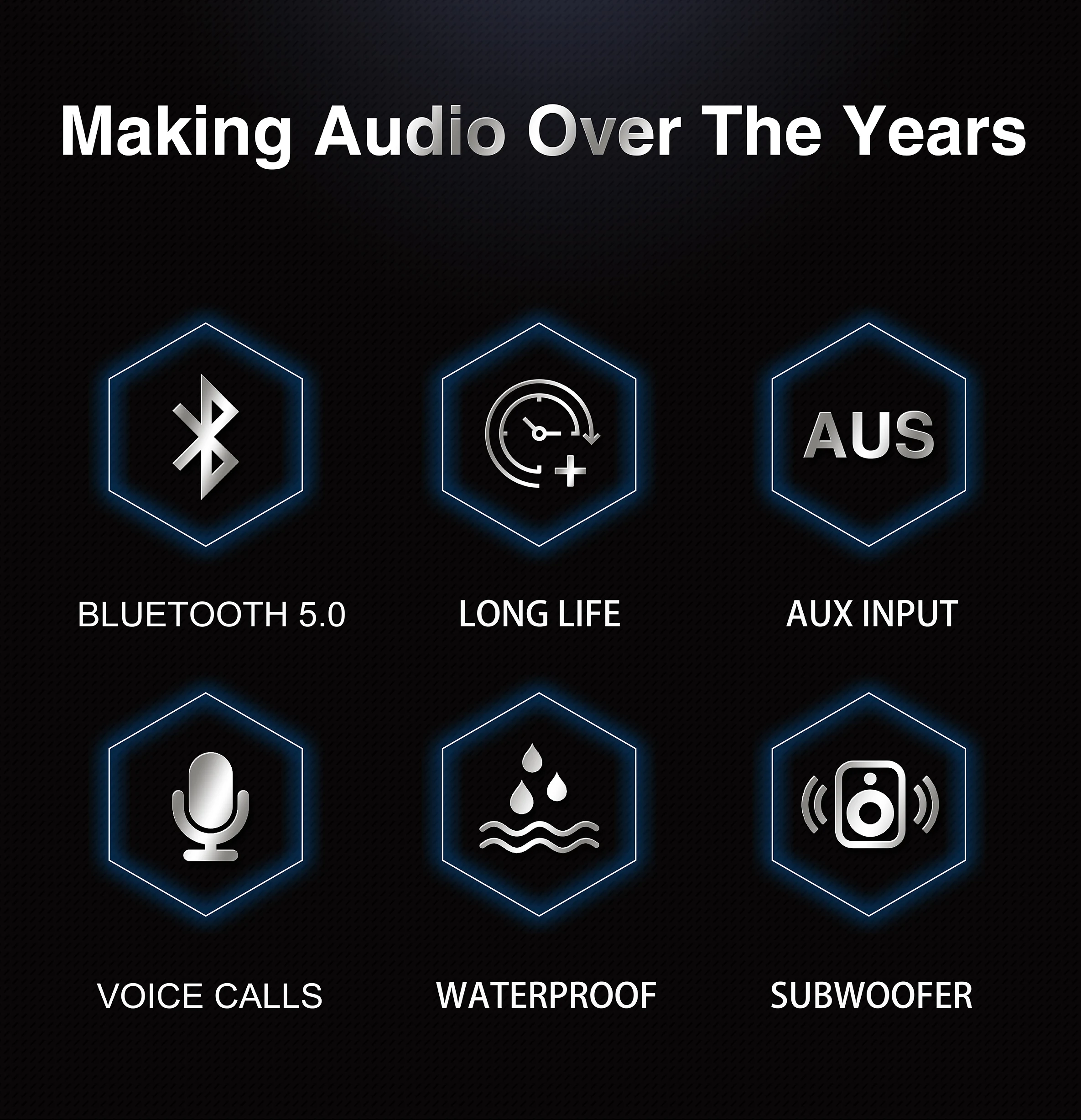 2020 Commercial Top Selling Wireless Name Brand Outdoor Best Subwoofer DJ Wireless Portable Bluetooth Speaker - ANKUX.COM