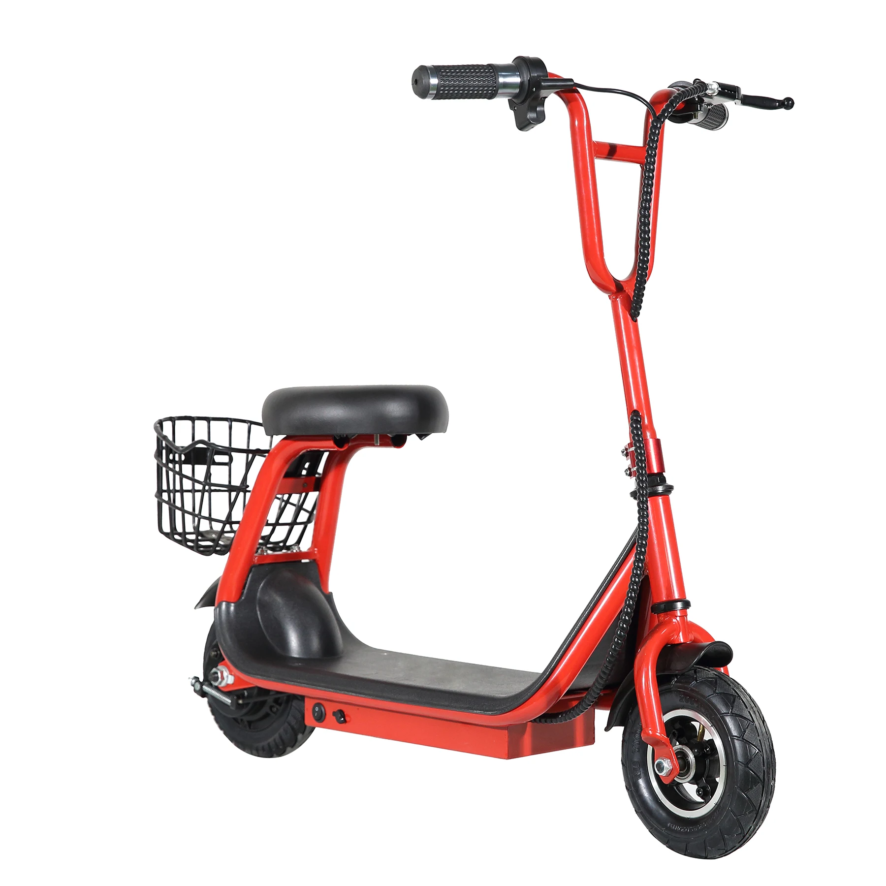RED 250W 24V BRUSHLESS 2-SPEED LITHIUM POWERED M8 KIDS ELECTRIC SCOOTER