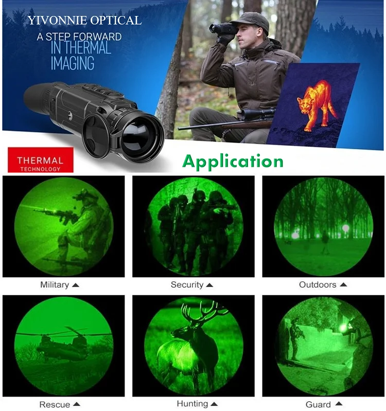 2019 New Design 50f Thermal Night Vision Monocular For Hunting And