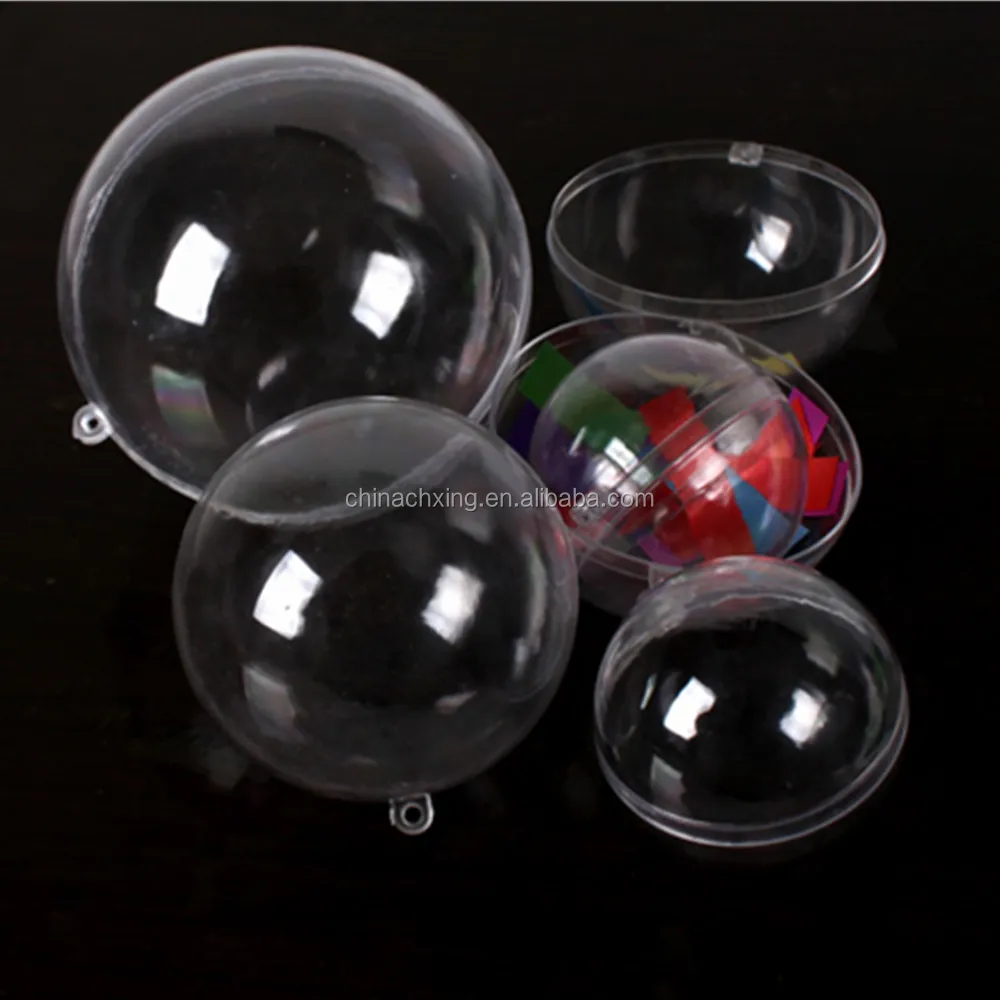 Different Sizes Clear Plastic Balls For Christmas Ornaments Buy Clear