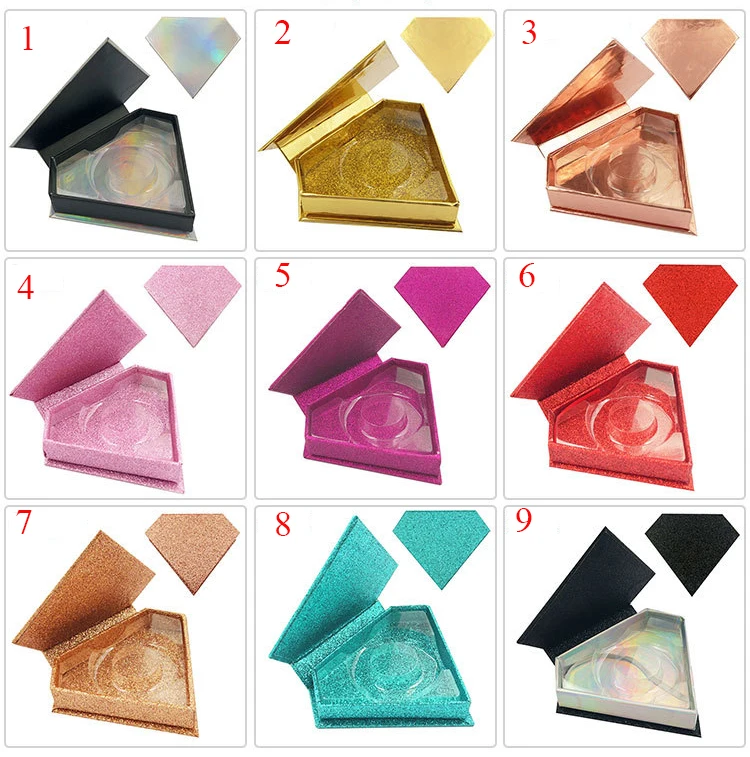 Wholesale eyelash tray false eye lash acrylic lash box empty plastic eyelash packaging boxes accept custom boxes packaging