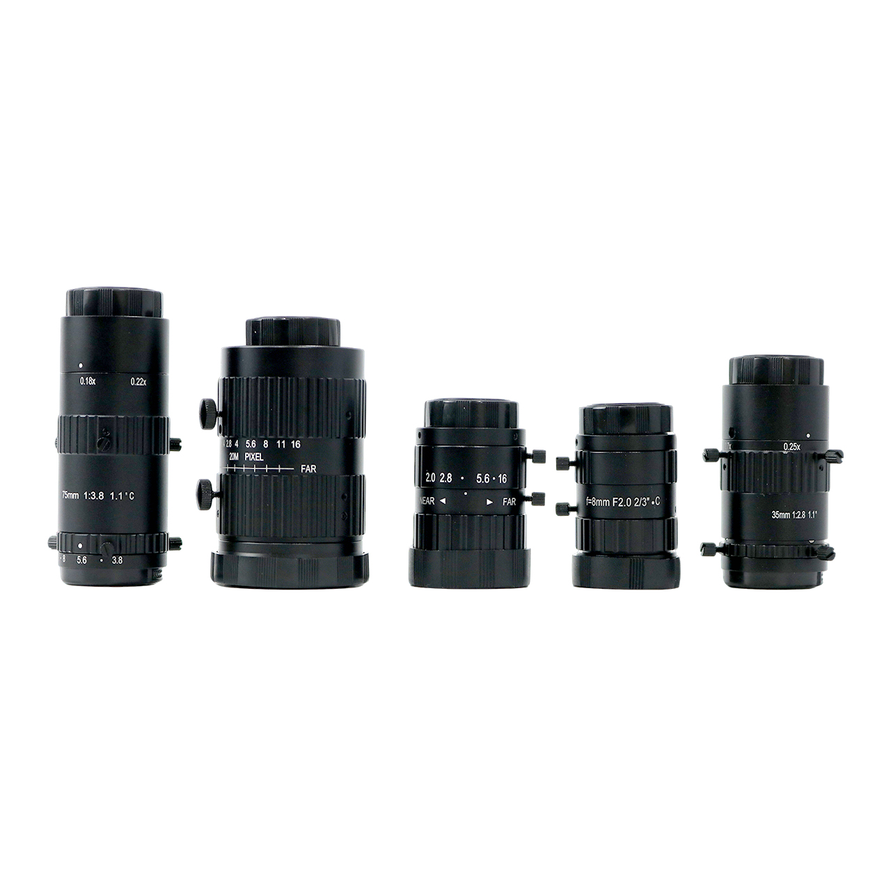 product 25mp 75mm f28 c mount 20 million pixels camera lens low distortion fixed focus industrial industrial lens-2