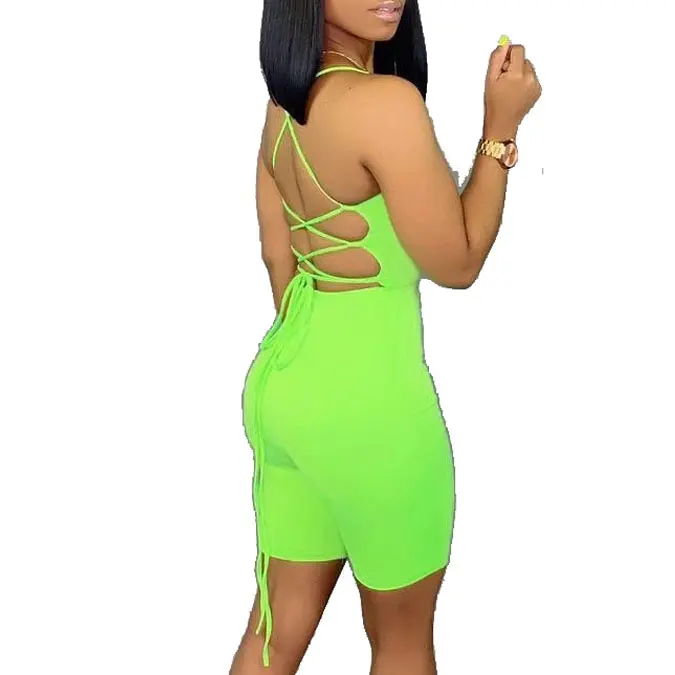 2019 Hot Sell Ladies Sexy Club African Clothing Backless Sleeveless Women Two Piece Set Women Clothing