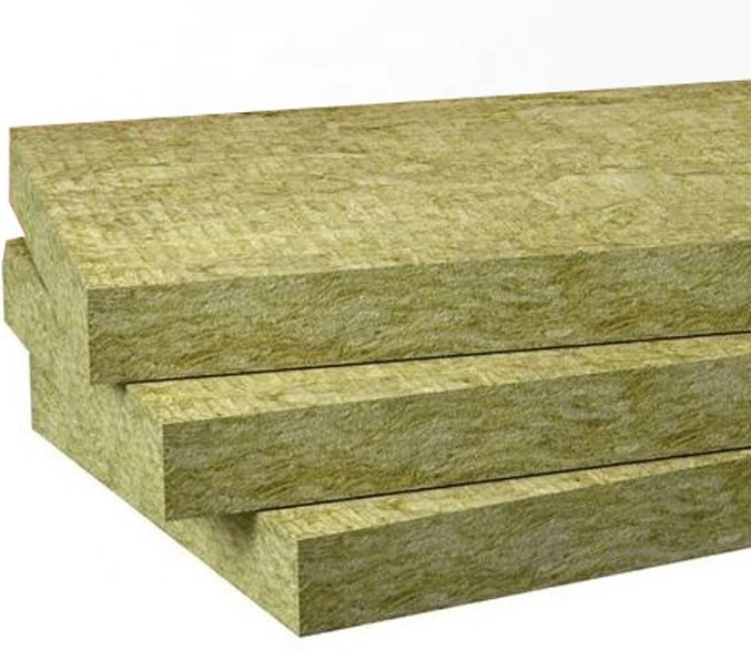 
High quality rock wool 50mm thickness soundproof thermal insulation rock wool panel board for building fireproof 