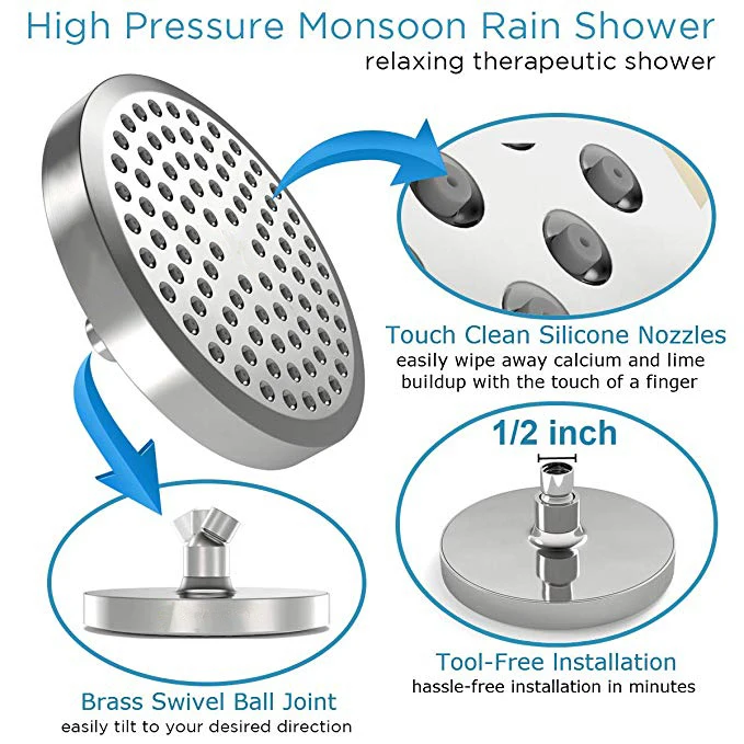 rainfall shower heads