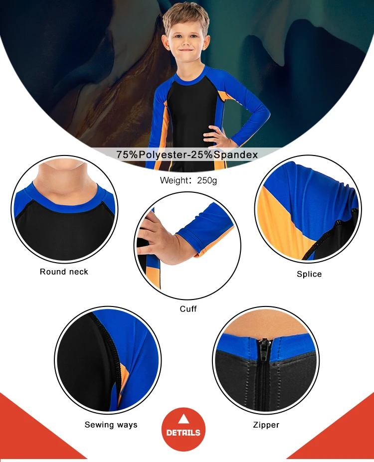 Children full swimsuit manufacturer kids one piece swimsuit wet suit for kids