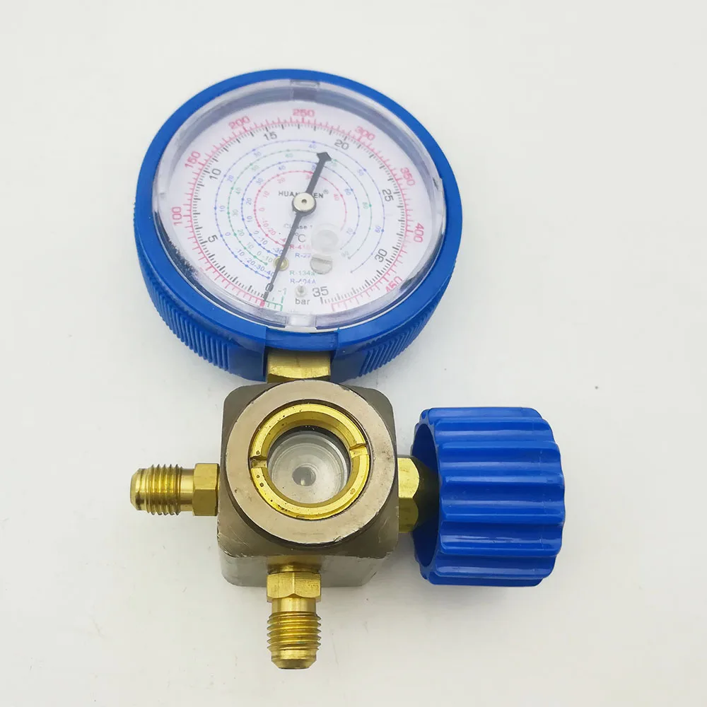 Refrigerant Tunggal Manifold Gauge Dengan Single Valve Dan Sight Glass Buy Refrigerant Manifold Alat Pengukur Tekanan R410a Manifold Gauge Digital Manifold Gauge Product On Alibaba Com