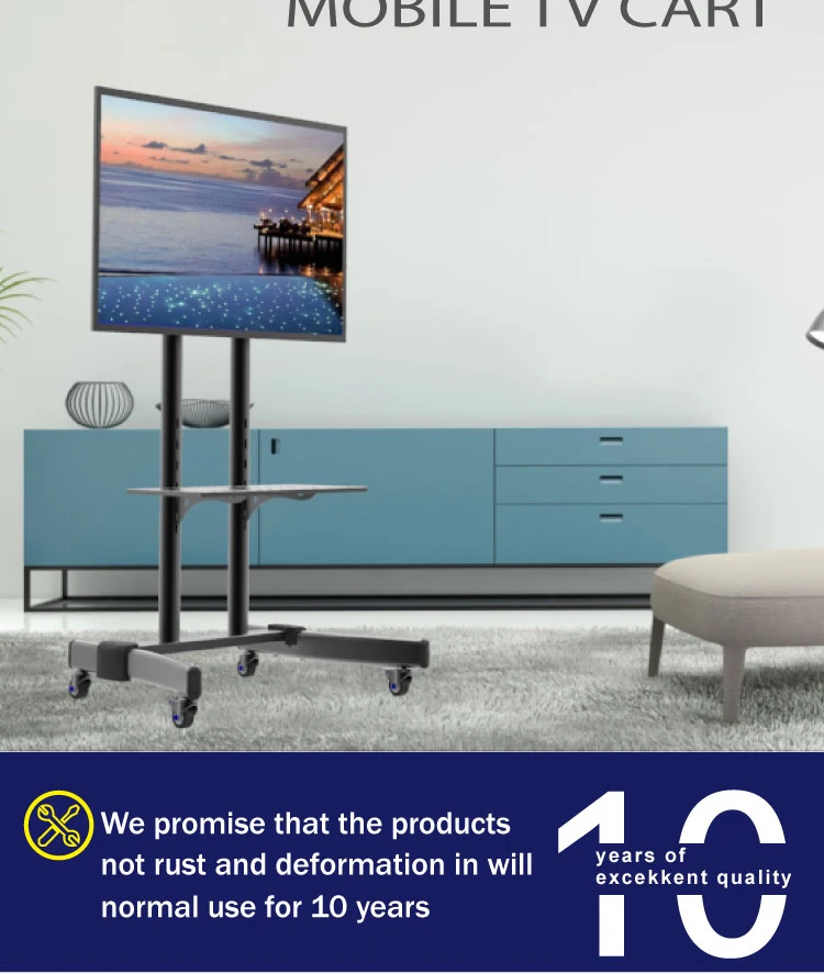 Led Outdoor Mobile Tv Cart With Four Wheels,Industrial Tv Stand Buy