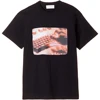 Hot sale custom popular printing 100% cotton sport leisure basic black t shirt