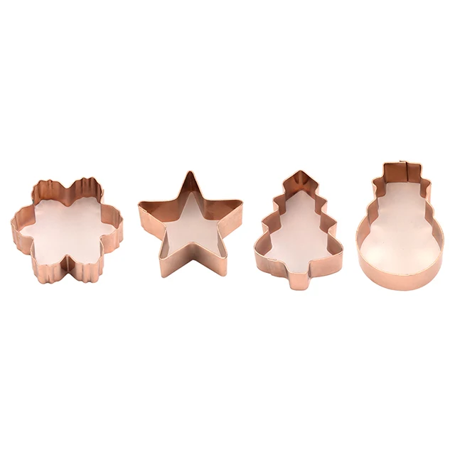 
Christmas Food Grade Stainless Steel Christmas Cookie Cutter Set,Cookie Mould Set of 4 