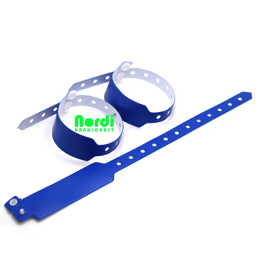 Custom Design Waterproof Vinyl Festival Wristbands L Shape Pvc Wrist