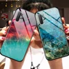 Fundas For Samsung Galaxy Note 10 Pro Case Luxury Tempered Glass Hard PC Back Cover For For Galaxy Note 10 Case TPU black Frame