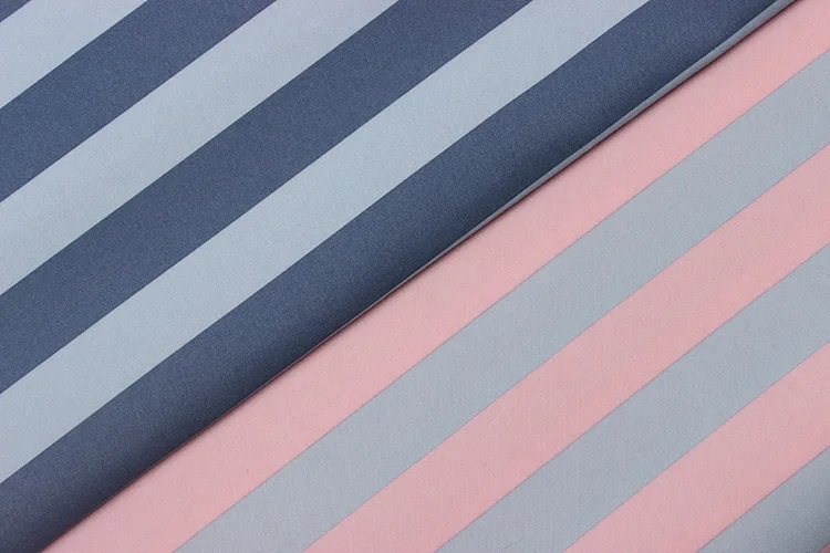 China Factory Supply Twill Peachskin Fabric Stripe Print Fabric For Home Textilet