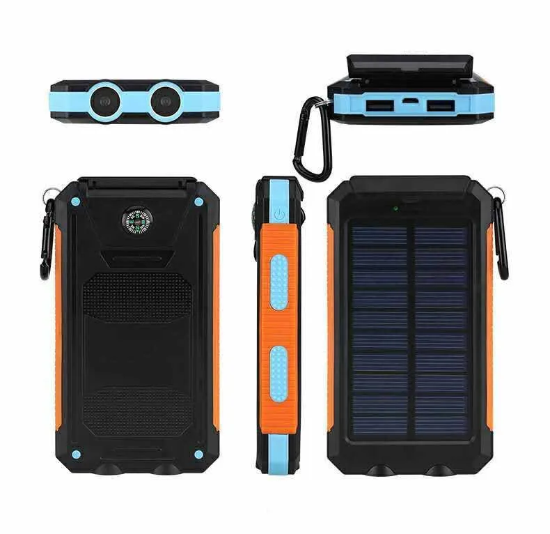 2021 Waterproof IP68 Solar 20000mah 10000mah Consumer Electronics Portable power banks with station solar phone charger - ANKUX.COM