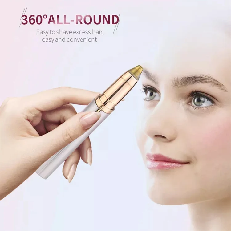 Ready for ship Portable Mini Electric Eyebrow Trimmer Lady Eyebrow Razor Trimmer