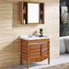 Price cheap floor mounted bathroom vanity Aluminum Bathroom Cabinet with tap