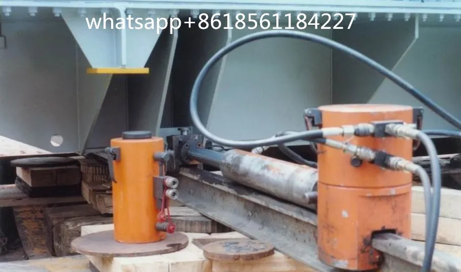 Hydraulic Double Acting Pushing Jack For Moving Industrial Boiler On