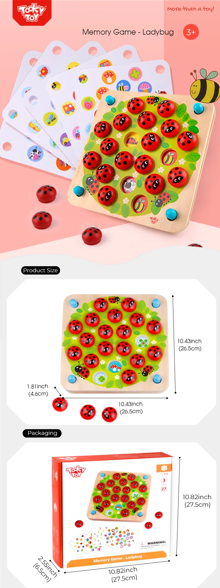 Custom Ladybug Personalised Carton Box Kids Matching Game Wooden Memory  Test Chess Game Cardboard - Buy Memory Game For Kids,Popular Wooden Toy For  Children,Wooden Toy For Kids Product on Alibaba.com