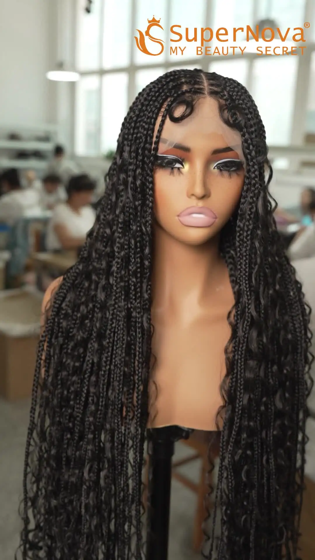 SuperNova 36 Inch Straight Full Lace Synthetic Hair Knotless  display picture 3