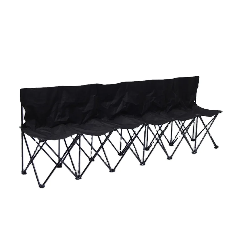 Wenqik 2 Pcs Portable Team Bench Foldable Team Sports Bench With Carry Bag Waterproof Folding Sideline Chairs For Sports Outdoor Soccer