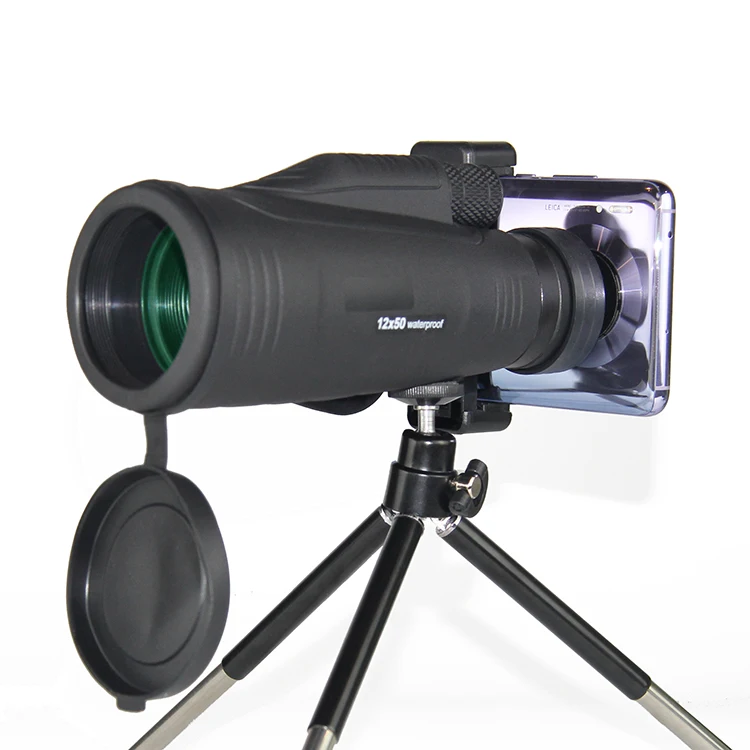 Long Range 10x50 Monocular Telescope With Tripod And Side Hand Strap