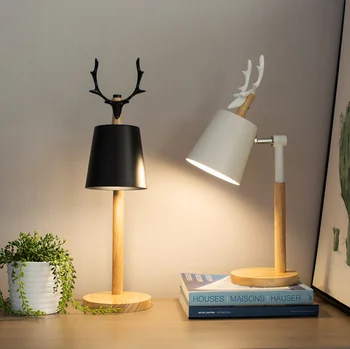 black bedside lights