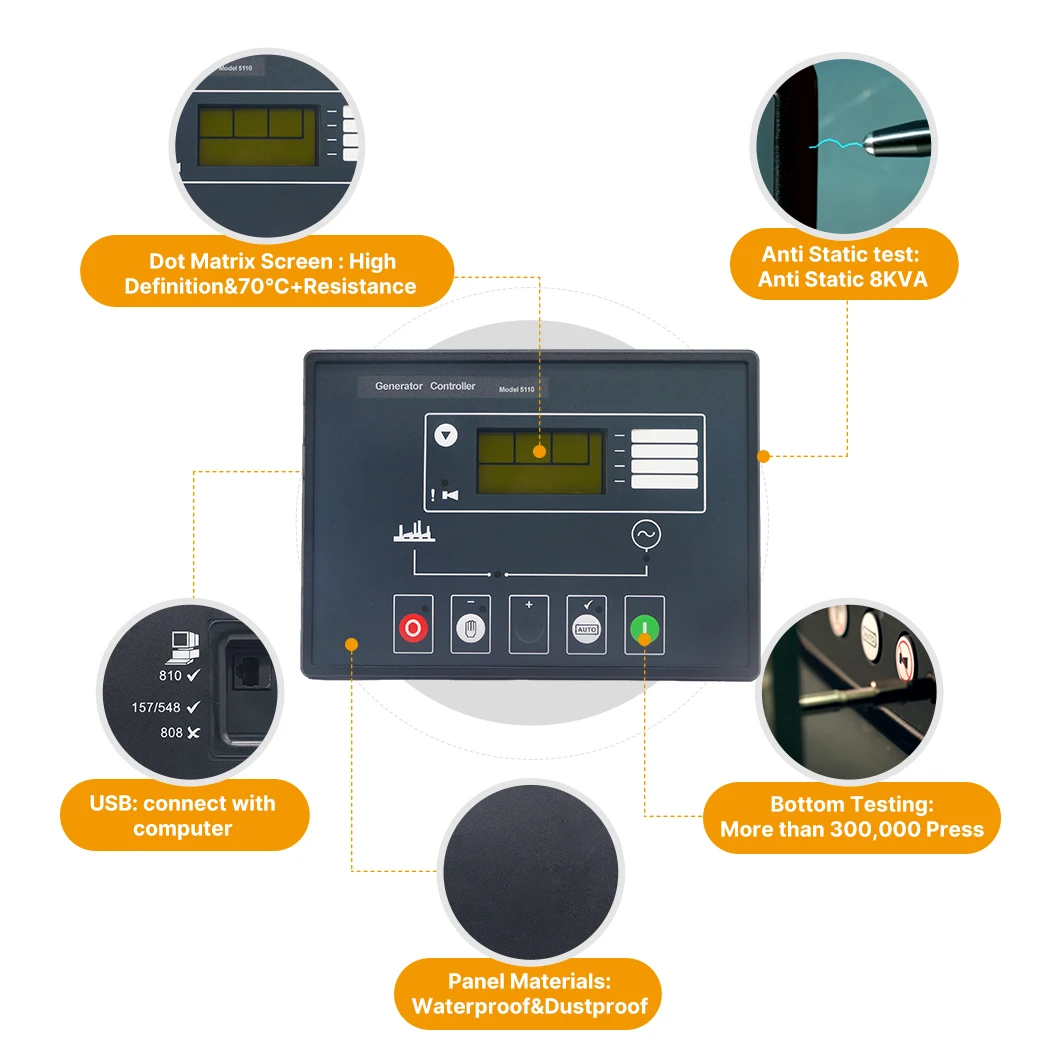Diesel Generator Engine Controller Module Auto Start Control Unit 5110 ...