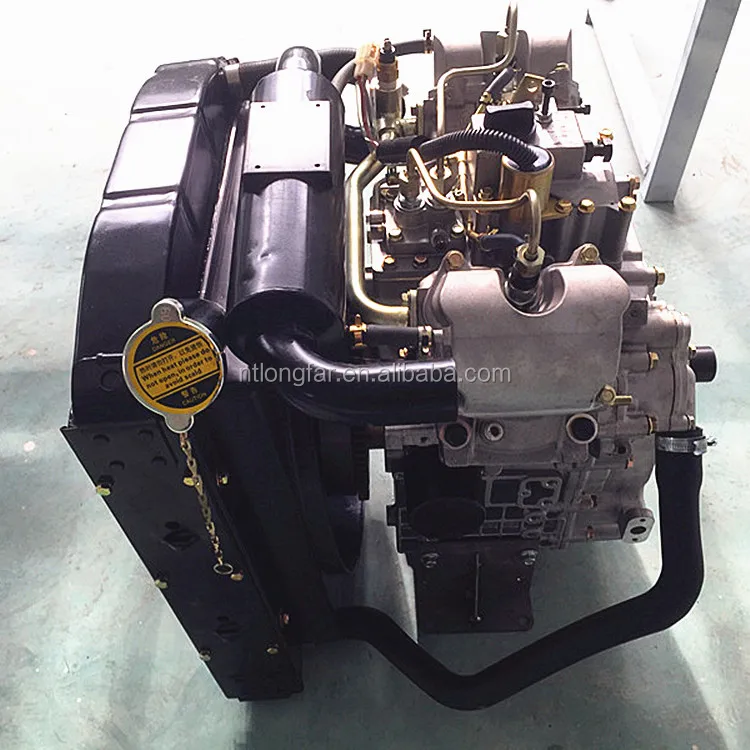 20 Hp Twin Cylinder Mechanical Speed Regulation Marine Engine Water ...