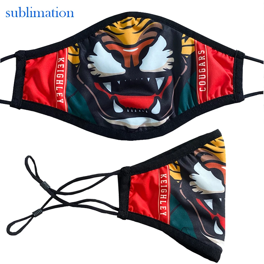 
Hot sell custom design sublimation facemask washable face cover 