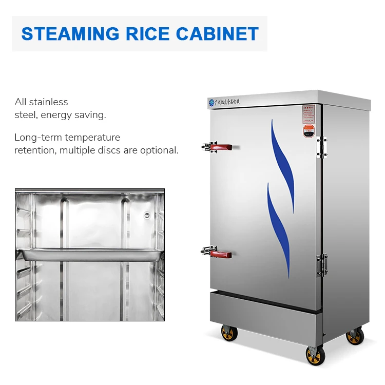 high quality automatic single door stream rice cabinet machinfactory sale directly electric food steamer machine