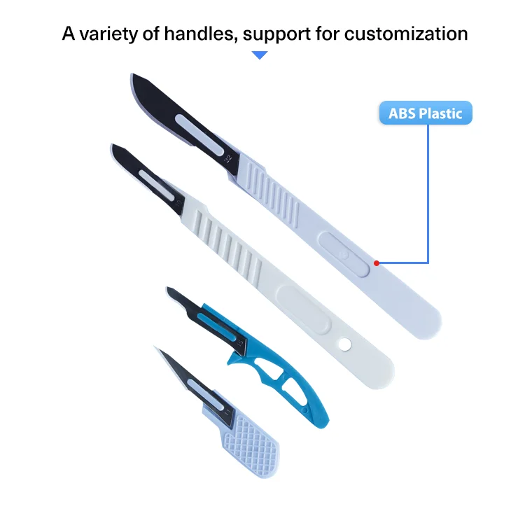 Good Quality Stainless Steel Carbon Steel Plastic Scalpel with Handle