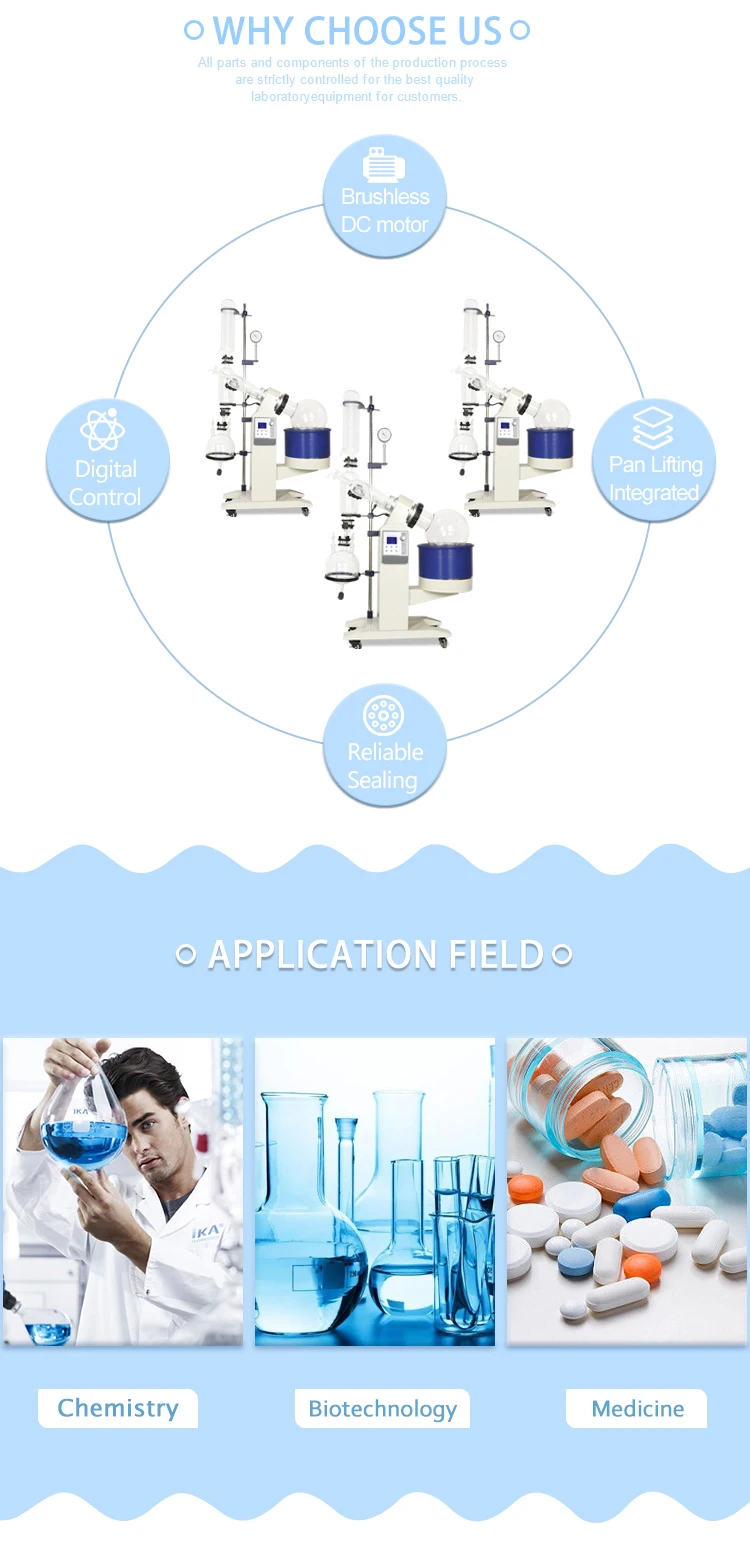 R-1010 Digital 10L Vacuum Rotary Evaporator With Good Price