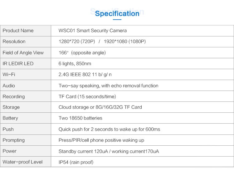 Home Security CCTV 1080P Battery Wireless Camera Outdoor 