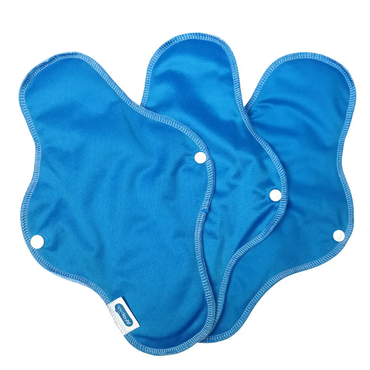 Washable Reusable Cloth Menstrual Pads Super Absorb Soft Sanitary ...