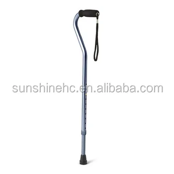 Lightweight  Height Adjustable Aluminum Walking Cane With Swan Neck Hand For Men And Women CA209
