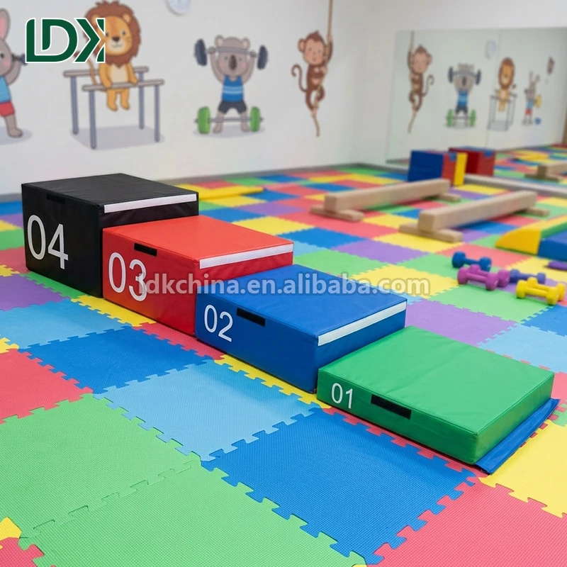 LDK Plyo Soft Jumping Box Kids Gymnastics Training Equipment Vaulting Folding Mat