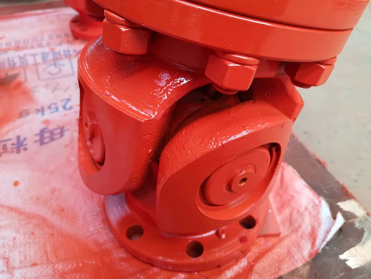swc short cardan cross shaft flange universal joint coupling without telescopic