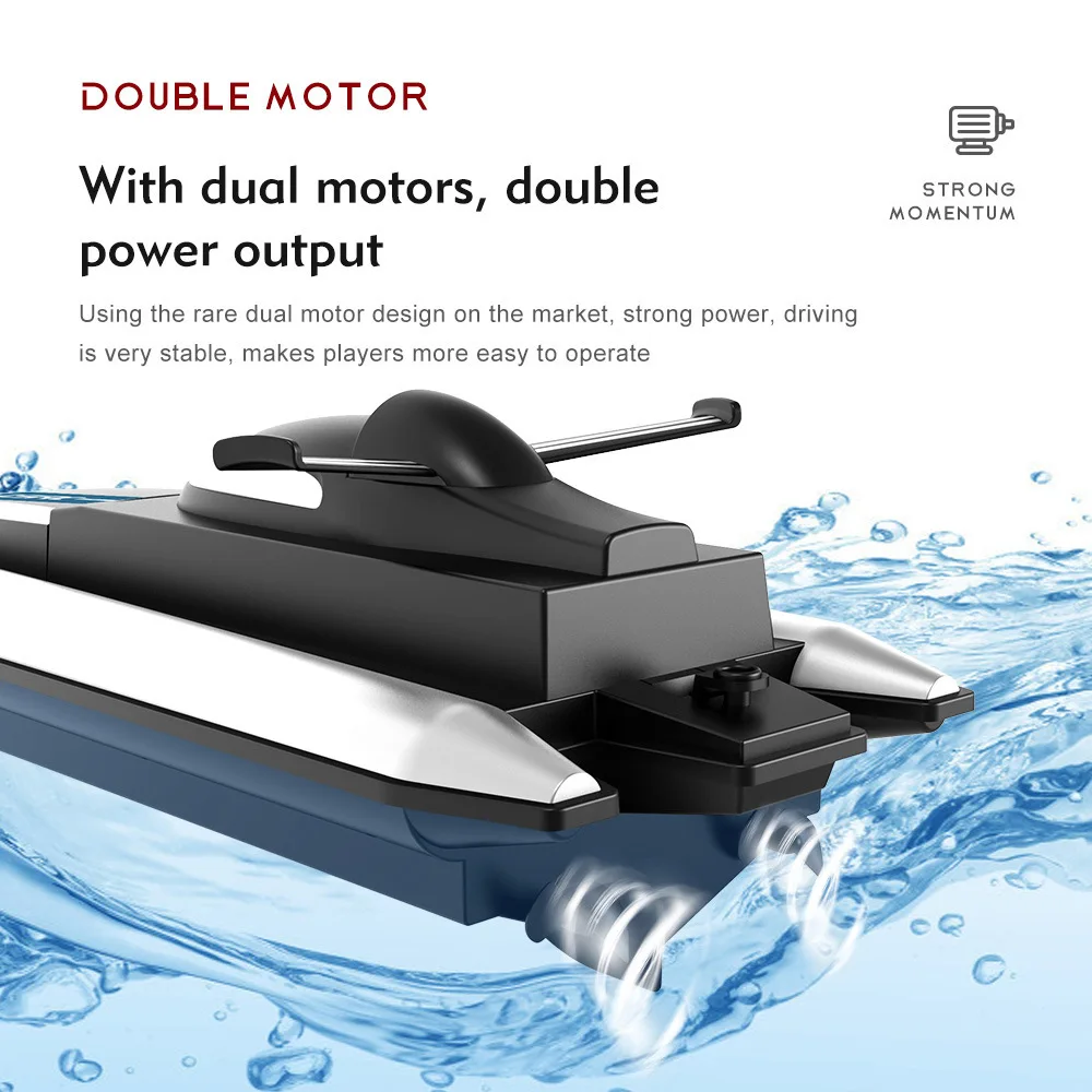 2.4 Ghz High Speed Adventure Racing Remote Control Boats Electric Rc Boat Ship Toy for Boys