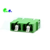 High quality SC fiber optic Duplex adapter with internal shutter- Reduced flange type made in china